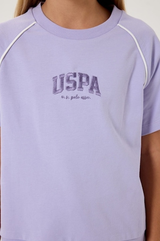 U.s. Polo Assn. Kız Çocuk Mor Şort Takım Us2528-c-v3 Mor