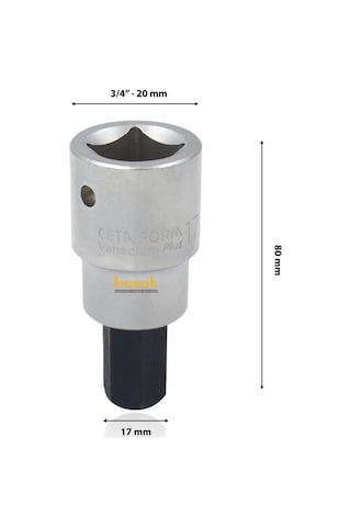 Ceta Form 17 Mm 3/4 Allen Uçlu Lokma C38s-h17