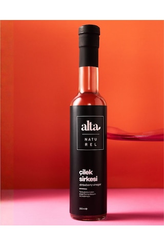 Alta Naturel Doğal Fermente Çilek Sirkesi 250 ML