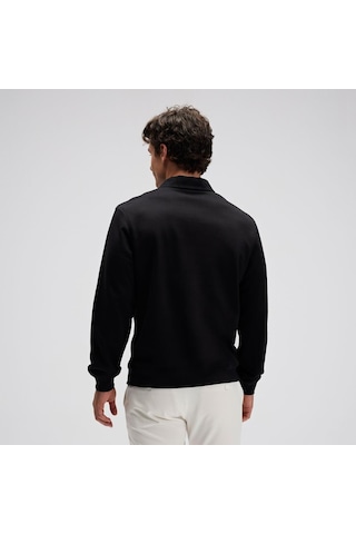 Ellesse Em633-bk Polo Yaka Erkek Sweatshirt - Siyah Siyah