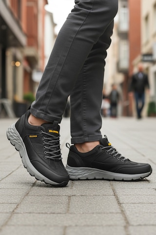 Siyah Nubuk Hakiki Deri Erkek Outdoor Ayakkabı 250069 M Çok Renkli