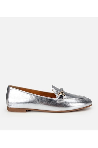 Hotiç Kadın Deri Lame Metalik Klasik Loafer 01ayh321350a210 01ayh321350a210