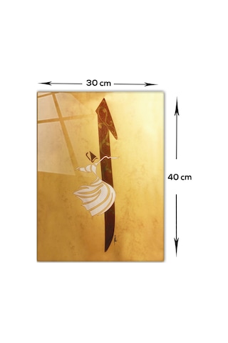 Decorita | Dini Islami Tablo | Elif Harfi | Cam Tablo