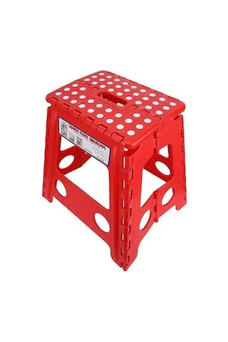 Bloomnest Katlanır Masaj Taburesi Dot Plastik Küçük Sandalye, 29x22x39cm, Kırmızı Altın Siyah, Pratik Ve Taşınabilir, Güvenli Kullanım İçin Uygun Altın - Siyah