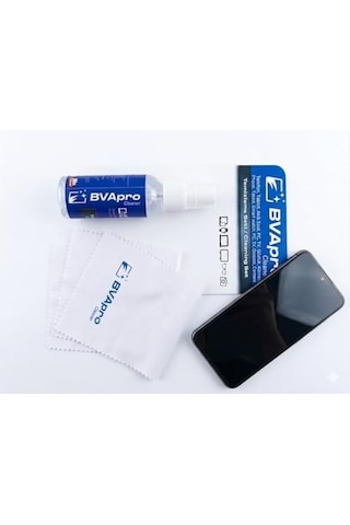 Bvapro Ekran Ve Gözlük Temizleme Seti - Telefon, Tablet, Akıllı Saat, Pc Ve Kamera Lens Temizleyici Sprey + Özel Mikrofiber Bez Kiti