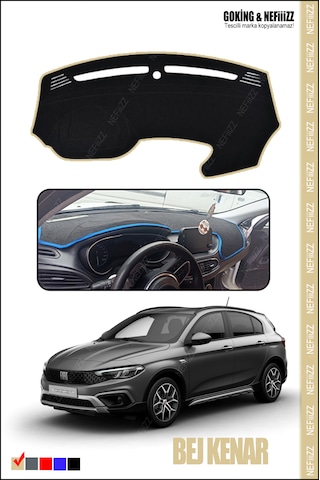 Fiat Ega Cross Torpido Koruma Halısı Yeni Tasarım Araca Özel Üretim Bej Fiat Ega Cross Torpido Koruma Halısı Yeni Tasarım Araca Özel Üretim Bej