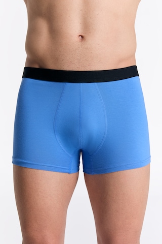 Albero Natur Gots Sertifikalı Organik Pamuk Erkek Trunk Boxer İç Çamaşırı Mavi