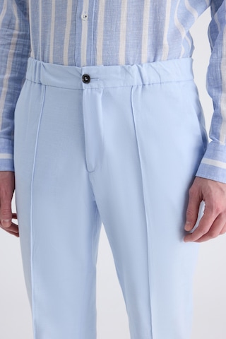 Twn Slim Fit Mavi Armürlü Keten Karışımlı Jogger Pantolon 4ec03ev203250 Çok Renkli