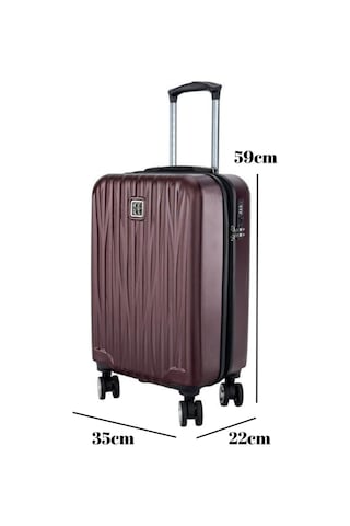 Kabin Boy %100 Polikarbon Valiz Bordo 1815 Bordo