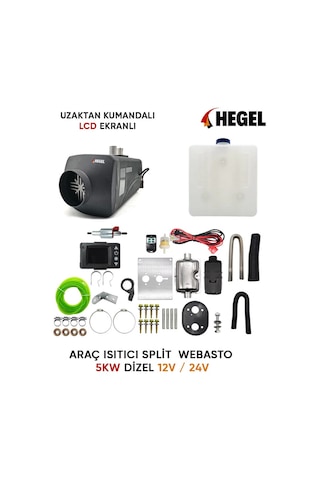 Hegel Araç Isıtıcı Split Webasto 5kw Dizel 24v