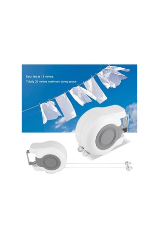 Ayarlanabilir Çift Halatlı Çift Katlanabilir Çamaşır Askısı Duvara Monte Dış Mekan Kurutma Askısı Diğer