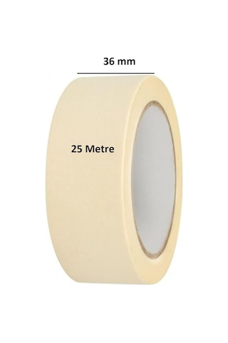 Tify 2 Adet Maskeleme Bandı Bandı 36mm X 25m Kağıt Bant Sku: Smg8690010380203
