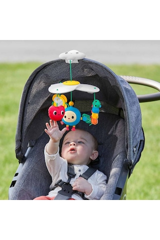 Fisher Price Mutlu Dünya Eğlenceli Bebek Arabası Oyuncağı Dönence