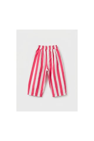 Poala Kids Pembe Çizgili Balloon Jeans
