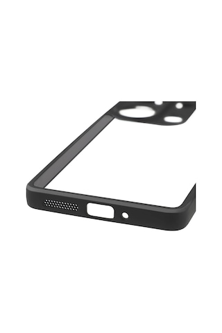 Nourthkiingdom Redmi Note 13 Pro 4g Kılıf Kamera Korumalı Şeffaf Arka Yüzey Nrtk New Roll Kapak - Siyah Siyah