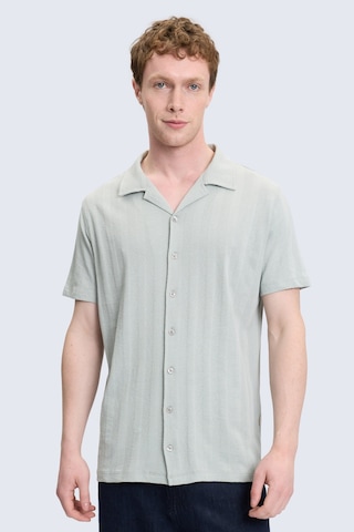Hatemoğlu Yeşil Regular Fit Apaş Yaka 100% Pamuk Casual Gömlek