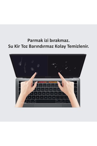 Macbook 13 Macbook 13 İnç Uyumlu Anti Glare Ekran Koruyucu Yansıma Önleyici Okuma Konforu Touch Bar Touch Id Şeffaf Sku: Smg8690010123312