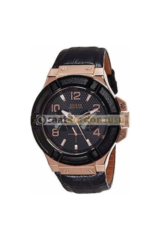 Guess W0040g5 Uyumlu Siyah Deri Kordon