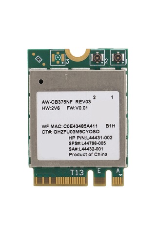 Yaleker Rtl8822ce Çift Frekanslı 2.4/5ghz 802.11ac Wi-fi + Bluetooth 5.0 M.2 Ngff Arayüzlü Kablosuz Ağ Kartı Modülü Pcb Malzeme