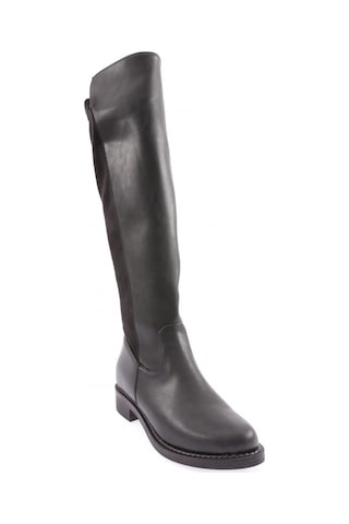 Dgn 615-22k Kadin Fermuarli Knee High Çizme 615-2121-R4864 Siyah