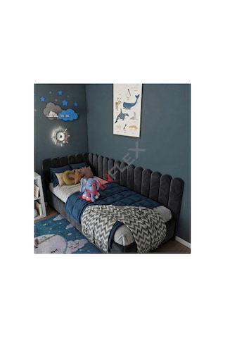 Winflex Yatak Başlık ,duvar Ve Oda Dekorasyon Panel 10adet- 15x100cm Antrasit 100 x 150 CM