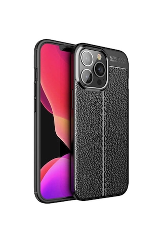 Apple Uyumlu iPhone 13 Pro Kılıf Zore Niss Silikon Kapak Siyah