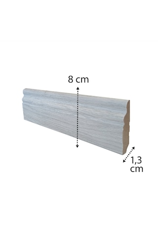 Verissimo Nova Lake Pvc Kaplı Süpürgelik 8 CM