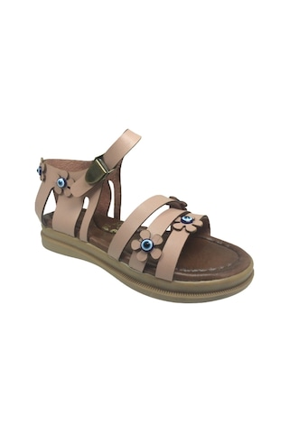 Ortopedikal Grafen Kız Çocuk Sandalet Deritozu Boncuklu Günlük (543641250) Pudra