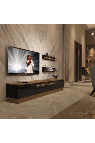 Decoraktiv Trendstyle 220r Mdf Tv Ünitesi Tv Sehpası Pera - Siyah