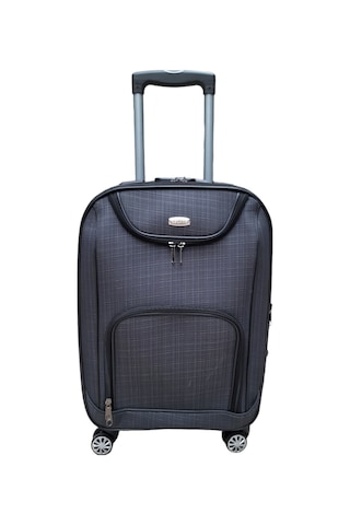 Escape Havlu Kumaş 4 Teker Körüklü Siyah Kabin (Küçük) Boy Valiz