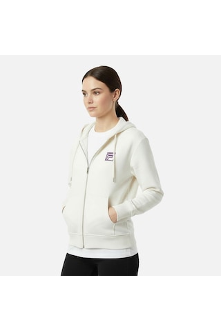 Bej Fila Kadın Sweatshirt Lagrio Loose Zip Hoodie Faw1182.10010 Bej