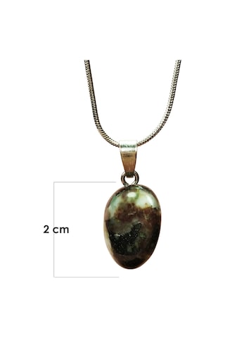 Turmalin Doğal Taşı Zincirli El Yapımı Kolye Uç: 2 Cm Zincir: 20 Cm Kutulu Çok renkli