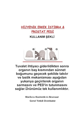 Padman Hijyenik Erkek Istibra & Prostat Pedi Deneme Paketi 12'Li
