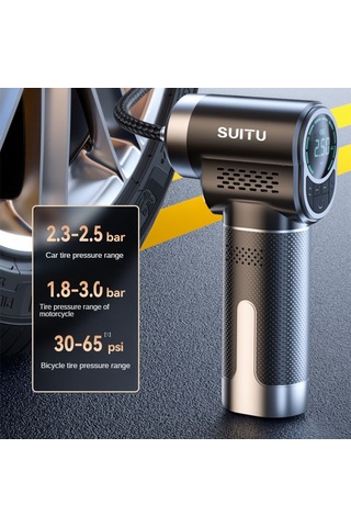 Cbtx Global Suıtu St-5518 Araba Akülü Şişme Pompa Çok Fonksiyonlu Aydınlatmalı Taşınabilir Mini Pompa