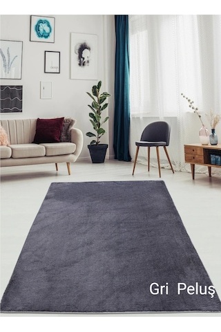 Antrasit Kaymaz Taban Peluş Post Yolluk Koridor Antre Mutfak Yatak Odası Kesme Halı