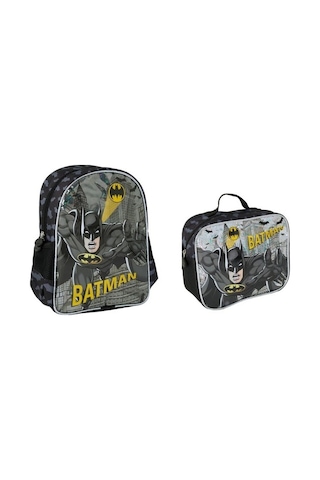 Batman Anaokulu Çantası, Beslenme Ve Kalem Kutusu Seti Çok Renkli