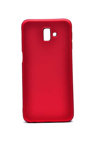 Samsung Uyumlu Galaxy J6 Plus Kılıf Zore Premier Silikon Kapak Kırmızı