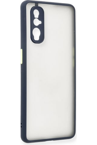 Gld-spt- Newface Oppo Find X2 Kılıf Montreal Silikon Kapak - Lacivert