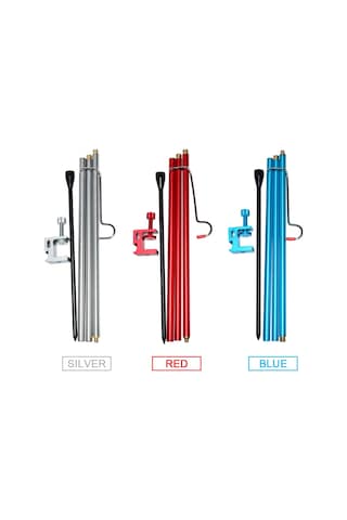 Sundick Çıkarılabilir Fener Standı Lamba Tripod Kamp Lambası Kırmızı Kızıl