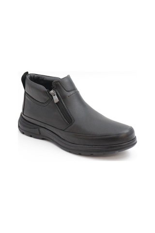 Nesilshoes Nesil Shoes Showmen 241-1 Siyah Hakiki Deri Kürklü Erkek Bot