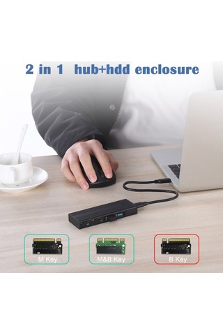 M.2 Ngff Nvme Kabin Harici Ssd Kutusu Usb3.0 Tip-c Kabin