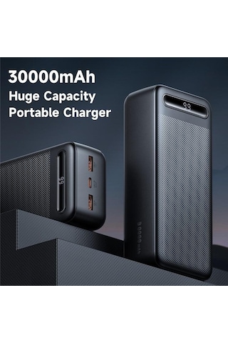 Mcdodo MC-4442 10.5W 30000 mAh Ekranlı Powerbank Siyah