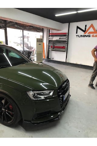 Audi A3 Lip 2013-2016 8v Hb Sedan Ön Lip Piano Black