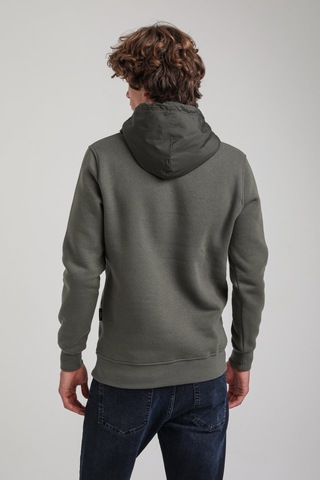 Kapüşonlu Haki Slim Fit Hoodie 23fwm64059 Haki
