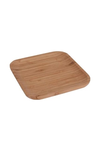 Excellent Houseware Kare Sunum Tahtası - 17x17 Cm Bej