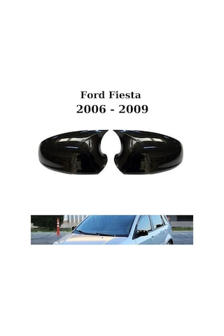 Ford Fiesta 2006 2007 2008 2009 Uyumlu Araca Özel Yarasa Batman Piano Black Ayna Kapağı Takımı