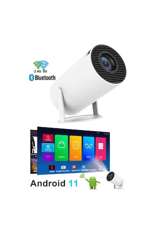 Torima Hy300t Lite Projektör Bluetooth Android 11 Akıllı Wifi