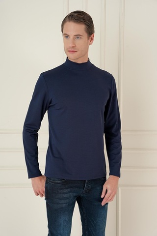 Efor Ts 894 Slim Fit Lacivert Spor T-shirt Lacivert
