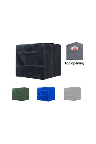 Shineyee 1000l Ibc Tankı Koruyucu Örtü - Dış Mekan İçin Su Geçirmez, Toz Proof Ve Isı Yalıtımı Özellikli Mavi Poliester Kapak