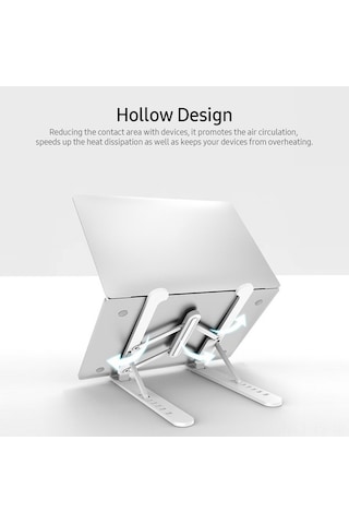 Fastbuy 7 Seviye Yükseklik Ayarlanabilir Laptop Ve Tablet İçin Katlanabilir Isı Dağıtıcı Abs Stand - 16 İnç Altı Cihazlar İçi